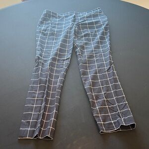 Vince Camuto Men's Black Grid Pants